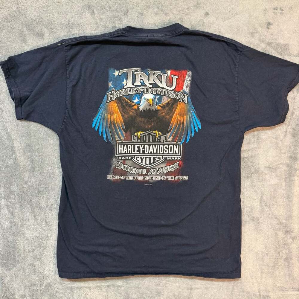 Harley-Davidson Taku Juneau Alaska Eagle Graphic T-Shirt
